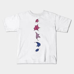 Heartstopper leaves Line - bi pride Kids T-Shirt